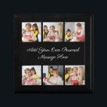 Create Your Own 6 Photo Collage Add Your Greeting Gift Box<br><div class="desc">Create your own 6 Photo Collage for Christmas, Birthdays, Weddings, Anniversaries, Graduations, Father's Day, Mother's Day or any other Special Occasion, with our easy-to-use design tool. Add your favourite photos of friends, family, vacations, hobbies and pets and you'll have a stunning, one-of-a-kind photo collage. Our custom photo collage is perfect...</div>