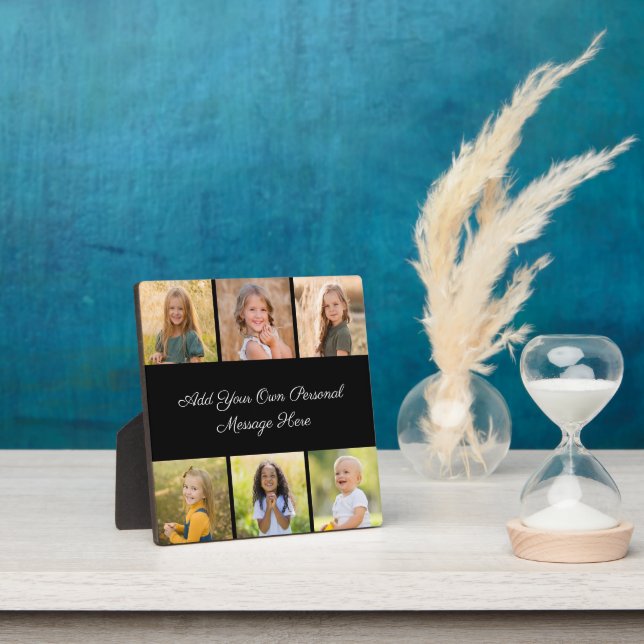 Create Your Own 6 Photo Collage Add Your Greeting Plaque (Insitu)