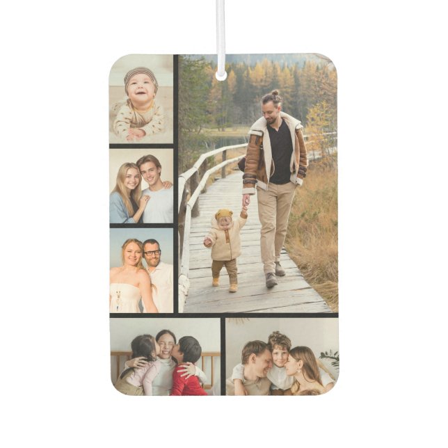 Create Your Own 6 Photo Collage Air Freshener (Front)