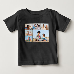 Create Your Own 6 Photo Collage Baby T-Shirt