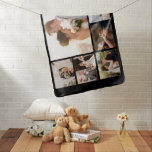 Create Your Own 6 Photo Collage Black Baby Blanket<br><div class="desc">Introducing our personalised photo collage baby blanket - the perfect way to cherish your little one's precious moments! Whether it's a special moment, a family gathering, a trip with friends, or a special occasion, our high-quality blankets are the perfect way to add a personal touch to your baby's nursery. Our...</div>