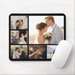 Create Your Own 6 Photo Collage Black Mouse Pad<br><div class="desc">Introducing our personalised photo collage mouse pad - the perfect way to add a personal touch to your workspace while preserving your favourite memories! Whether you're celebrating a graduation, honouring family, cherishing friends, or remembering a vacation trip, our custom mouse pad is the ultimate way to commemorate any occasion. Our...</div>