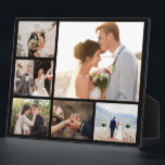 Create Your Own 6 Photo Collage Black Plaque<br><div class="desc">Capture and display your cherished moments with our Photo Collage Plaque. Whether it's a wedding, graduation, family photo, or a tribute to your bestie, this plaque is the perfect way to showcase your favourite memories. With its elegant design and customizability, it serves as a timeless and heartfelt gift for any...</div>