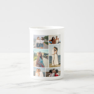 Create Your Own 6 Photo Collage Bone China Mug