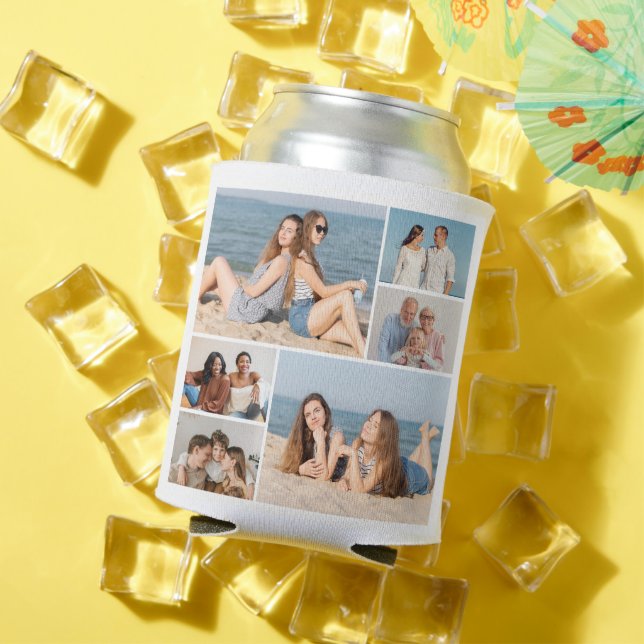 Create Your Own 6 Photo Collage Can Cooler (In Situ Summer)