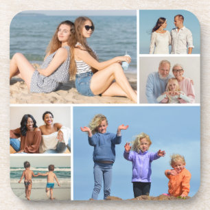 Create Your Own 6 Photo Collage Coaster