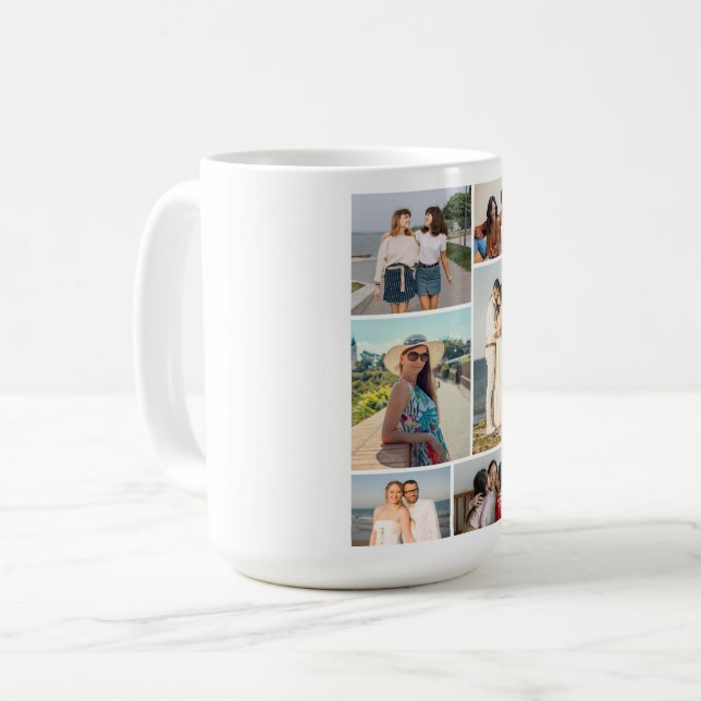 Create Your Own 6 Photo Collage Coffee Mug (Front Left)