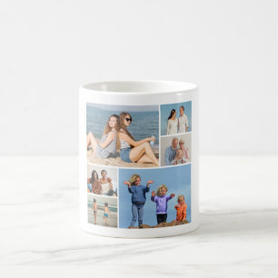 Create Your Own 6 Photo Collage Coffee Mug