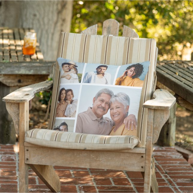 Create Your Own 6 Photo Collage  Cushion (Chair)