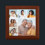 Create Your Own 6 Photo Collage Editable Colour Gift Box<br><div class="desc">Create your own 6 Photo Collage for Christmas, Birthdays, Weddings, Anniversaries, Graduations, Father's Day, Mother's Day or any other Special Occasion, with our easy-to-use design tool. Add your favourite photos of friends, family, vacations, hobbies and pets and you'll have a stunning, one-of-a-kind photo collage. Our custom photo collage is perfect...</div>