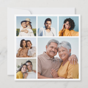 Create Your Own 6 Photo Collage Greeting Card