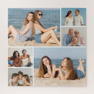 Create Your Own 6 Photo Collage Jigsaw Puzzle