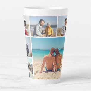 Create Your Own 6 Photo Collage Latte Mug
