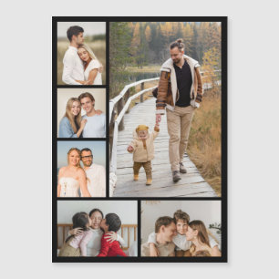 Create Your Own 6 Photo Collage Magnetic Card
