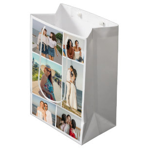 Create Your Own 6 Photo Collage Medium Gift Bag