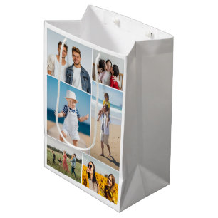 Create Your Own 6 Photo Collage Medium Gift Bag