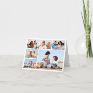 Create Your Own 6 Photo Collage Note Card