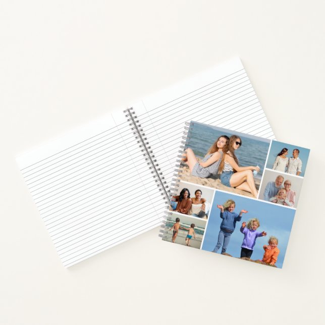 Create Your Own 6 Photo Collage Notebook (Inside)