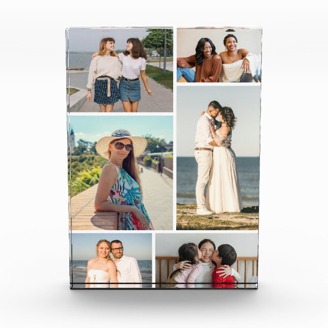 Create Your Own 6 Photo Collage  Photo Block (Front)