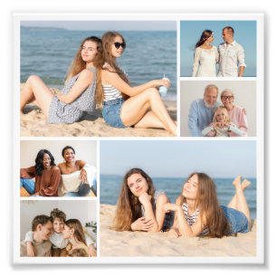 Create Your Own 6 Photo Collage Photo Enlargement Print