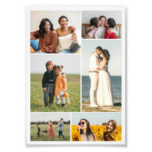 Create Your Own 6 Photo Collage Photo Enlargement Print