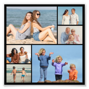 Create Your Own 6 Photo Collage Photo Enlargement Print