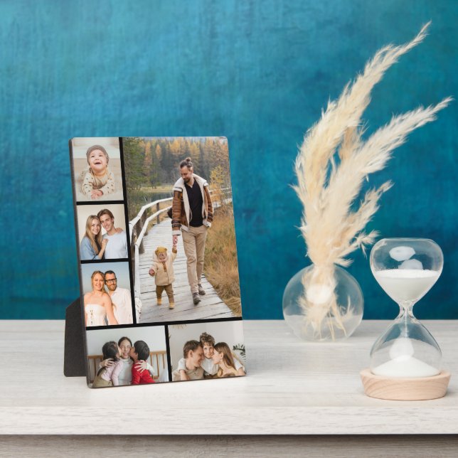 Create Your Own 6 Photo Collage Plaque (Side)