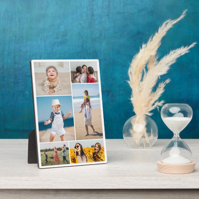 Create Your Own 6 Photo Collage Plaque (Side)