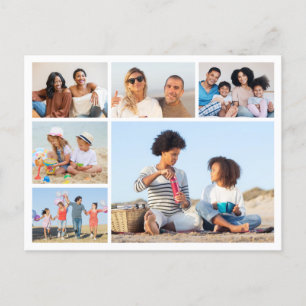 Create Your Own 6 Photo Collage  Postcard