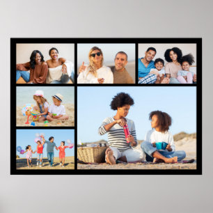 Create Your Own 6 Photo Collage  Poster