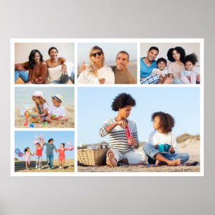 Create Your Own 6 Photo Collage Poster