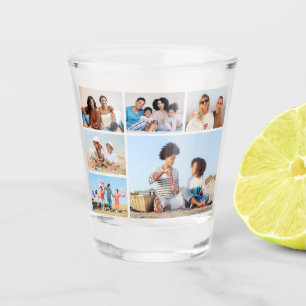 Create Your Own 6 Photo Collage Shot Glass