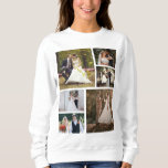 Create Your Own 6 Photo Wedding Collage Sweatshirt<br><div class="desc">Design a personalised keepsake with our 'Create Your Own 6 Photo Wedding Collage.' This elegant collage allows you to showcase five cherished photos from your special day, creating a beautiful memory piece. Crafted with high-quality materials and customisable options, it’s the perfect way to celebrate your love story. Ideal as a...</div>