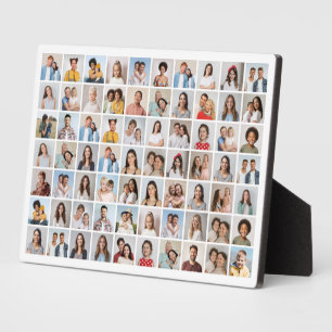 Create Your Own 70 Photo Collage Editable Colour Plaque
