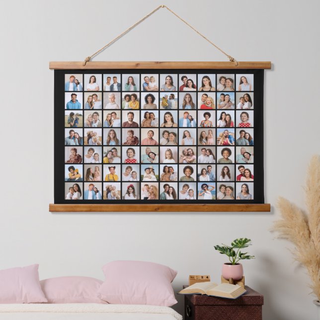 Create Your Own 70 Photo Collage Hanging Tapestry (Bedroom)