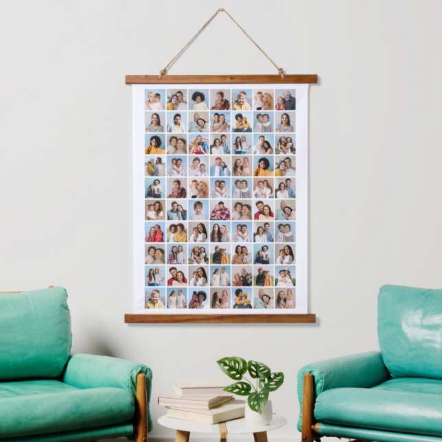Create Your Own 70 Photo Collage Hanging Tapestry (Living Room)