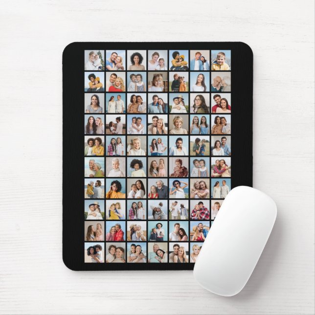 Create Your Own 70 Photo Collage Mouse Pad (With Mouse)