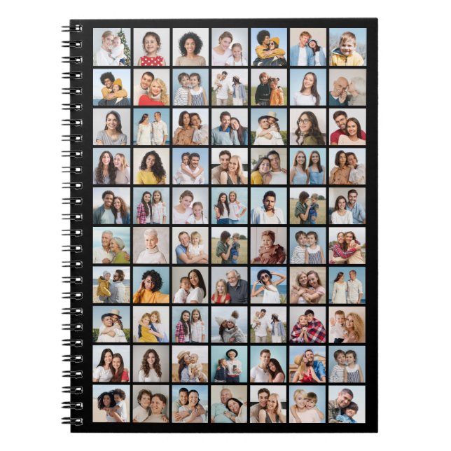 Create Your Own 70 Photo Collage Notebook (Front)