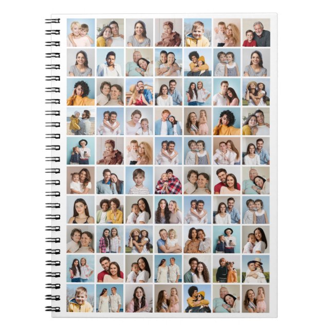 Create Your Own 70 Photo Collage Notebook (Front)