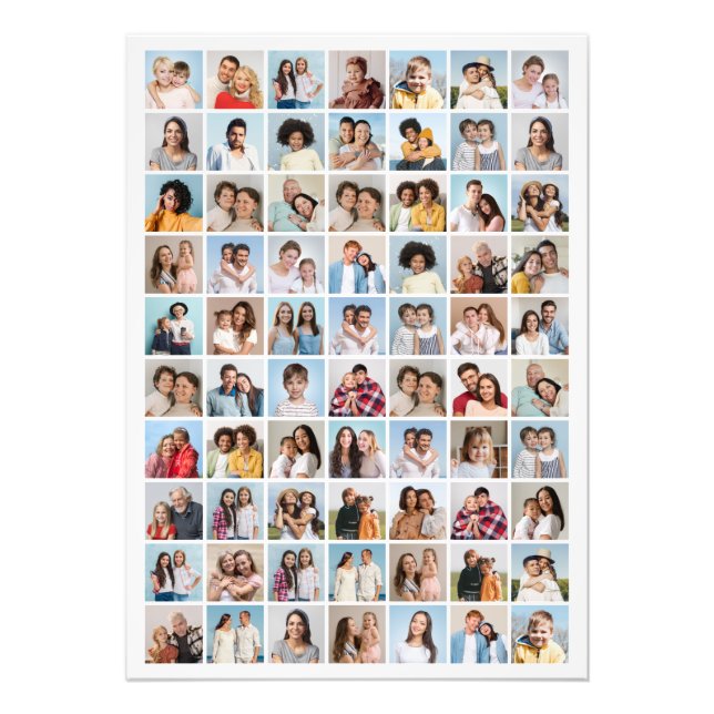 Create Your Own 70 Photo Collage Print (Front)