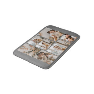 Create Your Own 7 Photo Collage Bath Mat
