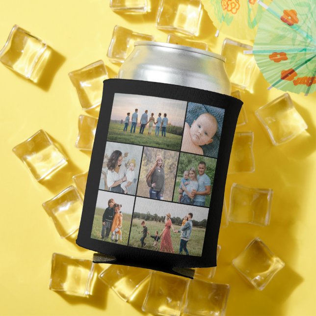 Create Your Own 7 Photo Collage Can Cooler (In Situ Summer)