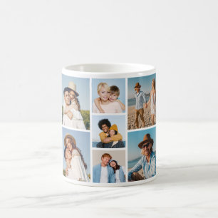 Create Your Own 7 Photo Collage Coffee Mug