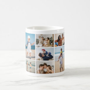 Create Your Own 7 Photo Collage Coffee Mug