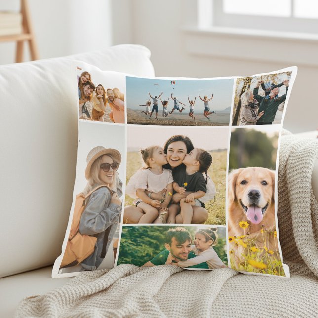 Create Your Own 7 Photo Collage Cushion (Creator Uploaded)