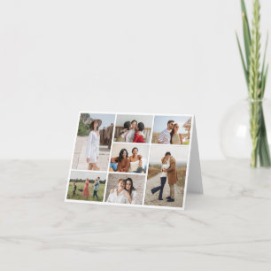 Create Your Own 7 Photo Collage Greeting Card