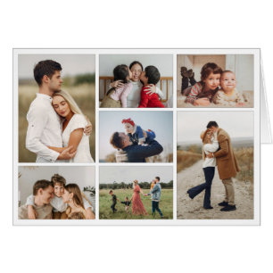 Create Your Own 7 Photo Collage Greeting Card