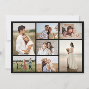 Create Your Own 7 Photo Collage Greeting Card