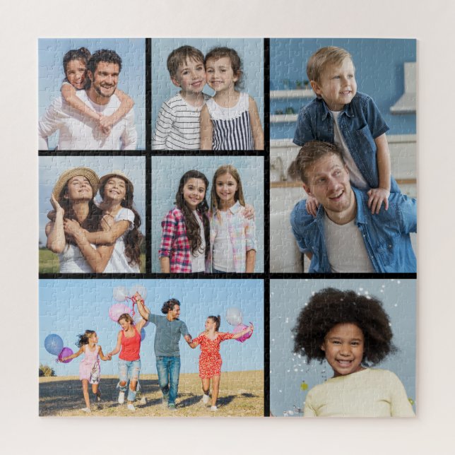  Create Your Own 7 Photo Collage  Jigsaw Puzzle (Vertical)