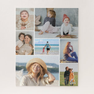 Create Your Own 7 Photo Collage Jigsaw Puzzle